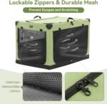 Petsfit Dog Crates for Medium Dogs, 36" L x 24" W x 23" H Adjustable Fabric Cover by Spiral Iron Pipe, Strengthen Sewing Fabric Dog Crate 3 Door Design 36inch - Image 6