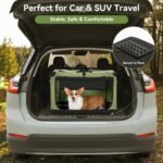 Petsfit Dog Crates for Medium Dogs, 36" L x 24" W x 23" H Adjustable Fabric Cover by Spiral Iron Pipe, Strengthen Sewing Fabric Dog Crate 3 Door Design 36inch - Image 7