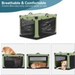 Petsfit Dog Crates for Medium Dogs, 36" L x 24" W x 23" H Adjustable Fabric Cover by Spiral Iron Pipe, Strengthen Sewing Fabric Dog Crate 3 Door Design 36inch - Image 10