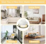 Flea Traps Lamp Home, 2 Packs, Trapping Fleas, Moths and Other Phototaxis Animals with LED, Odorless, Non-Toxic, - Image 9