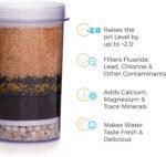 Alkaline & Fluoride Replacement Filter for The Gravity Water System by Santevia | at Home Water Filter That Makes Water Alkaline and Adds Minerals | Filters Chlorine and Fluoride - Image 3