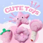 Small Dog Toys, Squeaky Dog Toy for Small Dogs- Pink Cute Puppy Toys, 4 Packs Pet Chew Toys for Fun, Interactive Dog Plush Toys for Puppies, Doggie Birthday Gifts - Image 3
