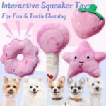 Small Dog Toys, Squeaky Dog Toy for Small Dogs- Pink Cute Puppy Toys, 4 Packs Pet Chew Toys for Fun, Interactive Dog Plush Toys for Puppies, Doggie Birthday Gifts - Image 5