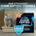 ARM & HAMMER Platinum Cat Litter, Cloud Control, Extra Strength with 14 Days of Odour Control, Multi-Cat Clumping Cat Litter with Hypoallergenic Light Scent, 12.47kg (Pack of 1) - Image 3