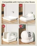 AI Cat Health Monitoring Litter Box Camera – Records Toileting Behavior, Alerts for UTI/Diarrhea, Fits Automatic & Standard Boxes, Multi-Cat Support, Night Vision (Grey) - Image 8