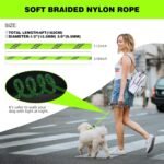 lynxking Slip Lead Dog Leash Reflective, 6 FT x 1/2" Heavy Duty Comfortable Strong Rope Leash for Large, Medium Dogs, No Pull Pet Training Leash (Light Green, Large 1/2in x 6ft-Slip Lead) - Image 4