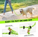 lynxking Slip Lead Dog Leash Reflective, 6 FT x 1/2" Heavy Duty Comfortable Strong Rope Leash for Large, Medium Dogs, No Pull Pet Training Leash (Light Green, Large 1/2in x 6ft-Slip Lead) - Image 5