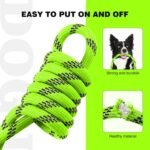 lynxking Slip Lead Dog Leash Reflective, 6 FT x 1/2" Heavy Duty Comfortable Strong Rope Leash for Large, Medium Dogs, No Pull Pet Training Leash (Light Green, Large 1/2in x 6ft-Slip Lead) - Image 6