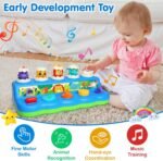Yerloa Interactive Pop Up Animals Toy with Music & Light, Animal Sound, Baby Toys 12-18 Months, Cause and Effect Toys for 1 Year Old Boy Girl Toddler Toys Age 1-2 Baby Musical Toys Gift - Image 3
