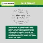 Freshware Food Storage Containers [50 Set] 12 oz Plastic Deli Containers with Lids, Slime, Soup, Meal Prep Containers | BPA Free | Stackable | Leakproof | Microwave/Dishwasher/Freezer Safe - Image 9