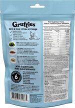 Skin & Coat Organic Dog Treats - Peanut Butter - Natural Supplements for Allergy, Dry & Itching Skin - With Kelp, Flaxseed & Sophora Japonica | Vet Approved, Made in Canada, Non-GMO - 170g (Pack of 1) - Image 3