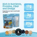 Skin & Coat Organic Dog Treats - Peanut Butter - Natural Supplements for Allergy, Dry & Itching Skin - With Kelp, Flaxseed & Sophora Japonica | Vet Approved, Made in Canada, Non-GMO - 170g (Pack of 1) - Image 4