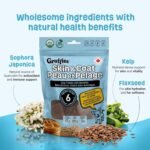 Skin & Coat Organic Dog Treats - Peanut Butter - Natural Supplements for Allergy, Dry & Itching Skin - With Kelp, Flaxseed & Sophora Japonica | Vet Approved, Made in Canada, Non-GMO - 170g (Pack of 1) - Image 5