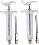 2Pcs Baby Bird Feeding Syringe, 50ml Plastic Bird Feeding Syringe with Curved Tubes Used for Pet Sick Parrot Feed Milk or Medicine - Image 3