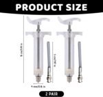 2Pcs Baby Bird Feeding Syringe, 50ml Plastic Bird Feeding Syringe with Curved Tubes Used for Pet Sick Parrot Feed Milk or Medicine - Image 6