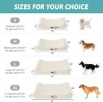 Orthopedic Dog Bed for Extra Large Dogs up to 140 lbs - Removable Washable Cover with Waterproof Lining, Cotton-Polyester Blend Boat-Shaped Lounger Mattress, XL(51x36x8in), Beige - Image 3
