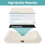 Orthopedic Dog Bed for Extra Large Dogs up to 140 lbs - Removable Washable Cover with Waterproof Lining, Cotton-Polyester Blend Boat-Shaped Lounger Mattress, XL(51x36x8in), Beige - Image 4