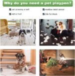 BestPet Large Dog Crate Dog Cage Dog Kennel Metal Wire Double-Door Folding Pet Animal Pet Cage with Plastic Tray and Handle (48") - Image 3