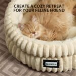 BALANCE Cat Bed Kitten Bed, Washable Round Cat Beds for Indoor Cats, Super Soft Plush Faux Fur Pet Bed for Puppy and Kitten with Anti-Slip Bottom - Image 7