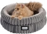 BALANCE Cat Bed Kitten Bed, Washable Round Cat Beds for Indoor Cats, Super Soft Plush Faux Fur Pet Bed for Puppy and Kitten with Anti-Slip Bottom - Image 9