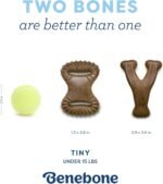 Benebone Puppy 2-Pack Dental Chew/Wishbone Dog Chew Toys, Made in USA, Real Bacon Flavor - Image 5