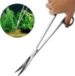 FEITA Aquarium Tweezer Set Long Stainless Steel Curved & Straight Aquarium Feeding Tweezers Scissors Maintenance Tools Kit (3 Pcs) - Image 6