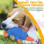 Vitscan Squeaky Dog Toys for Aggressive Chewers Large Breed, Large Dog Toys for Big Dogs, Stuffed Platypus Tough Plush Dog Toy,Interactive Dog Chew Toy/Puppy Chew Toys/Pet Toys for Small Dogs - Image 6