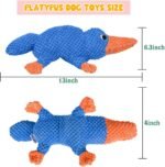 Vitscan Squeaky Dog Toys for Aggressive Chewers Large Breed, Large Dog Toys for Big Dogs, Stuffed Platypus Tough Plush Dog Toy,Interactive Dog Chew Toy/Puppy Chew Toys/Pet Toys for Small Dogs - Image 9