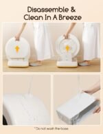 MeoWant Self-Cleaning Cat Litter Box, Advanced Safety System Automatic Cat Litter Box Perfect for Multi Cats, Extra Large/Odor Control/APP Control Smart Cat Litter Box with Mat & Liner, Yellow - Image 9