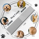 2PCS Slicker Brush for Dogs & Pet Comb,Professional Dog Grooming Brush (Goldendoodles,Poodles,Labradoodles) with Extra Long Pins to Effectively Remove Tangles, Knots and Mats (Blue) - Image 5