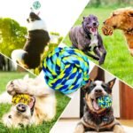 SHARLOVY Dog Chew Toys for Aggressive Chewers, Dog Balls for Large Dogs, Heavy Duty Dog Toys with Tough Twisted, Dental Cotton Dog Rope Toy for Medium Dogs, 6 Pack Indestructible Chew Toys - Image 7