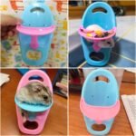 4 Pack Hamster Booster Seat Feeding Seat with Tray Guinea Pig Dining Chair Table Tray for Hamster Cage Small Animal Pet Habitat Decor Mice Rat Rodents Hamsters Gerbils - Image 7