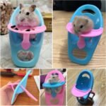 4 Pack Hamster Booster Seat Feeding Seat with Tray Guinea Pig Dining Chair Table Tray for Hamster Cage Small Animal Pet Habitat Decor Mice Rat Rodents Hamsters Gerbils - Image 8