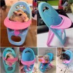4 Pack Hamster Booster Seat Feeding Seat with Tray Guinea Pig Dining Chair Table Tray for Hamster Cage Small Animal Pet Habitat Decor Mice Rat Rodents Hamsters Gerbils - Image 9