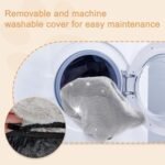 Human Dog Bed, 72" x 48" Large Human Dog Bed for Adult with Storage Bag, Washable Faux Fur Bed Cover, Blanket, Orthopedic Egg Crate Foam with Handles, for Pets & People Doze Off Napping (Gray) - Image 7