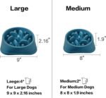 NOYAL Slow Feeder Dog Bowls Puzzle Anti-Gulping Interactive Bloat Durable Preventing Choking Healthy Dogs Bowl - Image 3