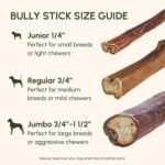 Downtown Pet Supply Best Free Range 6 In American Bully Sticks for Dogs Made in USA - Odorless Dog Dental Chew Treats, High in Protein, Great Alternative to Rawhides (6 In, 5 Pack) - Image 4