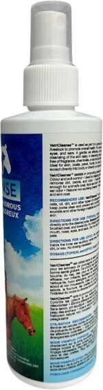 VetriCleanse Pet Itch Relief & Wound Care Spray with Hypochlorous Acid - Skin + Coat Care - Dog & Cat Deodorizer, Eye Cleaner & Ear Cleaner for All Animals - 225ml - Image 6