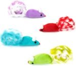 Chiwava 4 Packs 15 Inch Long Soft Plush Cat Toys Mice with Rattle Rustle Sound Small Mouse Activity Interactive Toy - Image 6