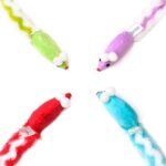 Chiwava 4 Packs 15 Inch Long Soft Plush Cat Toys Mice with Rattle Rustle Sound Small Mouse Activity Interactive Toy - Image 7