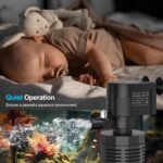 Aquarium Internal Filter for 30~100 Gallons - Ultra-Quiet Fish Tank Filters 400GPH Submersible Power Pump Filter with Biochemical Filtration Air Supply Water Clean - Image 5