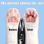 KIKETECH LED Dog Paw Trimmer - Cordless, Low Noise Clippers Professional Grooming Kit, USB Rechargeable for Pet, Small Area Hair Around Face, Paws, Eyes, Ears, Rump, GlossyBlack - Image 4