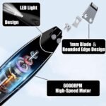 KIKETECH LED Dog Paw Trimmer - Cordless, Low Noise Clippers Professional Grooming Kit, USB Rechargeable for Pet, Small Area Hair Around Face, Paws, Eyes, Ears, Rump, GlossyBlack - Image 6