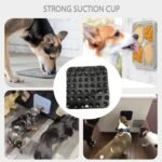 Dog & Cat Lick Mat with Suction Cups, Licking Pad for Anxiety Relief, Boredom Reducer, Grooming Aid, 20 cm (1 Pack Black) - Image 3