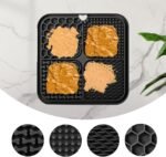 Dog & Cat Lick Mat with Suction Cups, Licking Pad for Anxiety Relief, Boredom Reducer, Grooming Aid, 20 cm (1 Pack Black) - Image 4