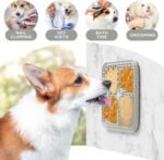 Dog & Cat Lick Mat with Suction Cups, Licking Pad for Anxiety Relief, Boredom Reducer, Grooming Aid, 20 cm (1 Pack Black) - Image 5