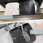 Dog & Cat Lick Mat with Suction Cups, Licking Pad for Anxiety Relief, Boredom Reducer, Grooming Aid, 20 cm (1 Pack Black) - Image 6