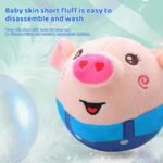 Livun Active Moving Pet Plush Toy, Interactive Dog Toy Pet Bouncing Balls, Moving Dog Ball Plush Toy Talking Moving Dog Toy Dog Pet Toy Shake Bounce Boredom Toys for Pets Cats (red Pig) - Image 5