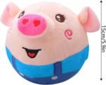 Livun Active Moving Pet Plush Toy, Interactive Dog Toy Pet Bouncing Balls, Moving Dog Ball Plush Toy Talking Moving Dog Toy Dog Pet Toy Shake Bounce Boredom Toys for Pets Cats (red Pig) - Image 8