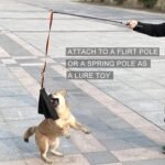 Dog Bite Rag,Dogs Interactive Toy Dog Leather Bite Rag Ropes Toys Soft Leather Training Tug with Handle Leather Puppy Bite Rag for Small to Medium Sized Dogs - Image 3